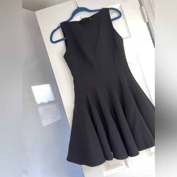 ZARA ZW Collection Black Skater Dress Flounce Hem LBD 4043/041 Size XS $149 - Picture 12 of 16
